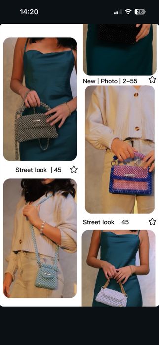 Сумки из хрусталя и бусин