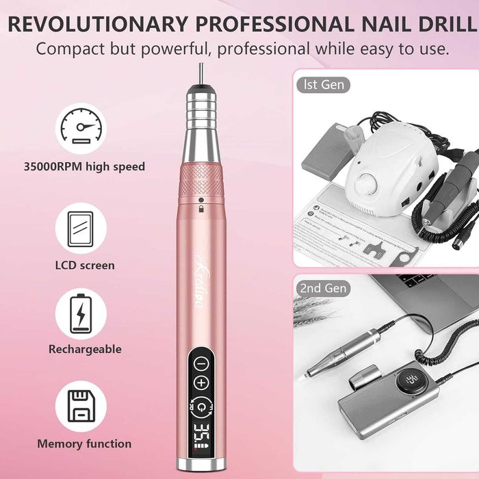 Професионална безжична електрическа пила за нокти Kredioo