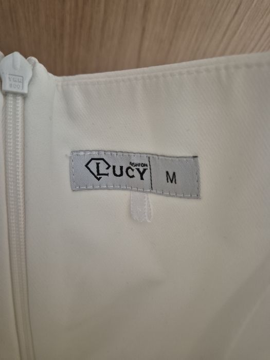 Официална бяла рокля Lucy