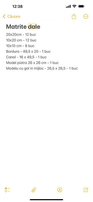 Matrite dale polipropilena Pachet 36 bucati