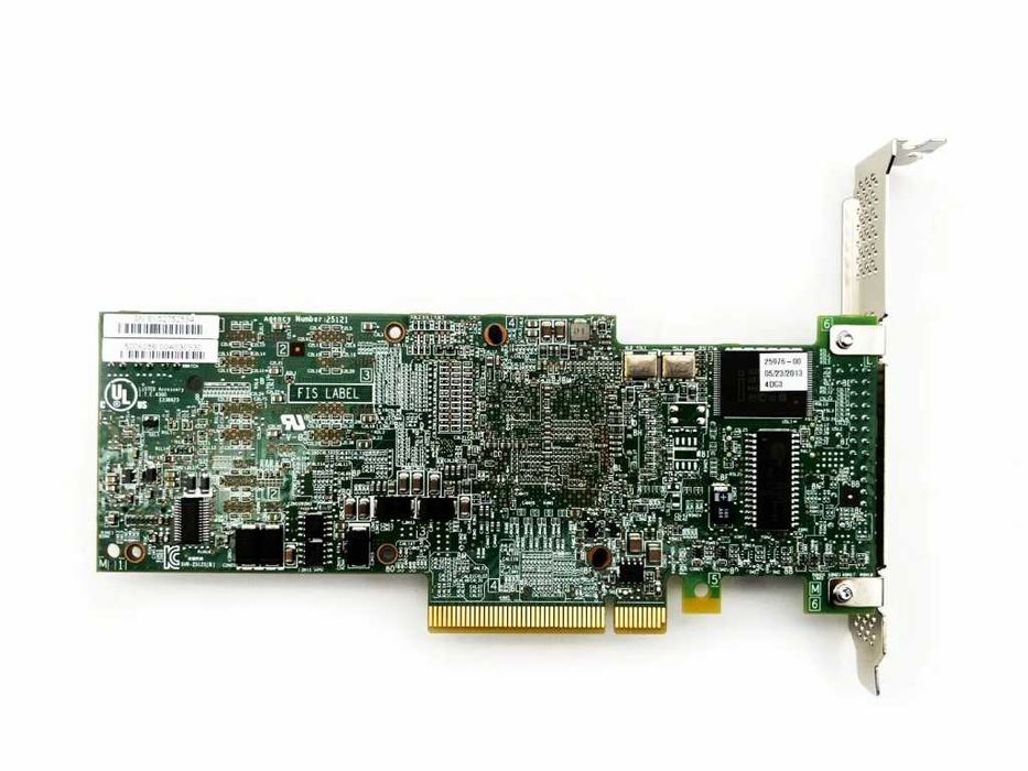 LSI L32512186C PCI-e RAID контролер 6GBps SAS + 4x SATA кабел
