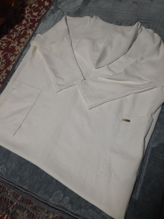 Длинное белоснежное платье