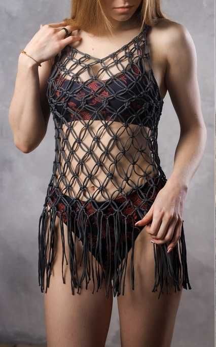 платья  стиль макраме