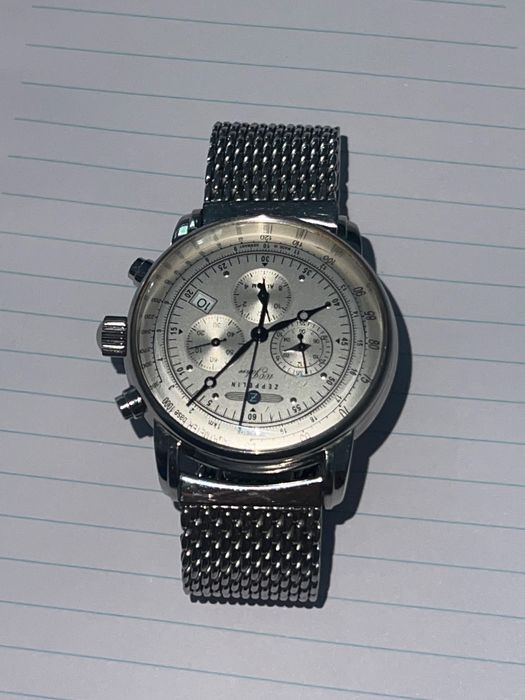 Zeppelin 100 Jahre Chronograph Alarm 7680M-1 – Swiss Ronda – Milanese