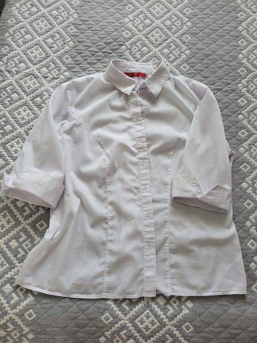 Белые женские рубашки р.48
