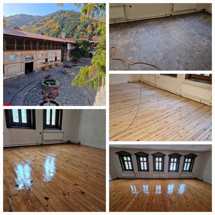 Циклене и лакиране на паркет и дюшеме