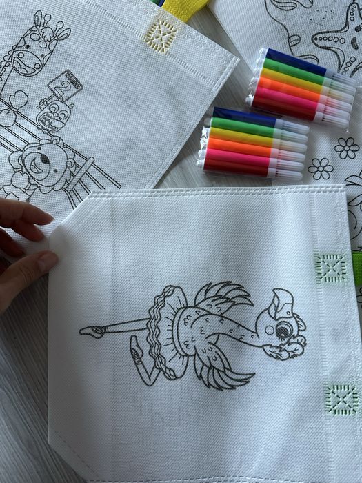 Торбичка за оцветяване с флумастери