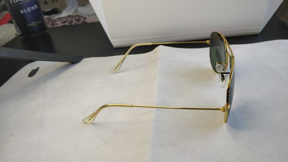 Ochelari de soare Rayban aviator , verde.
