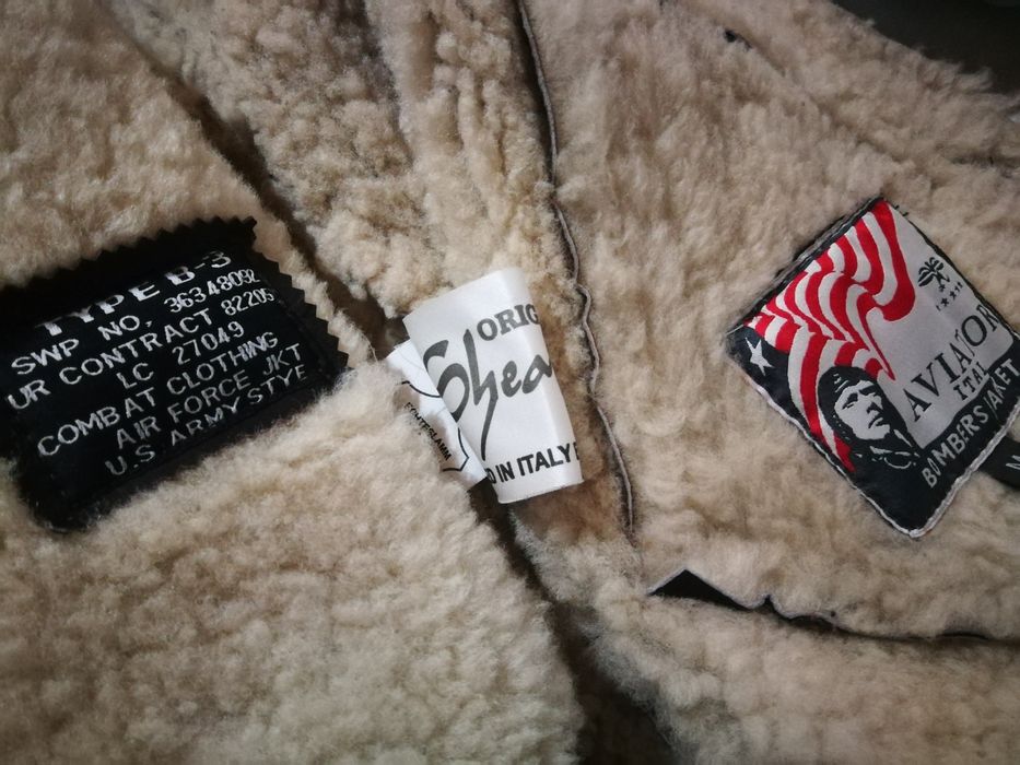 Cojoc piele/blana B-3 Flight Bomber Pilot Aviator Shearling Ww2