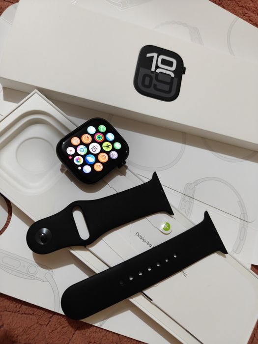 Apple Watch Seria 10 (Jet Black) 46mm Aluminium Case/  Full Box cu Garanție Activă (Ofertă  Preț)
