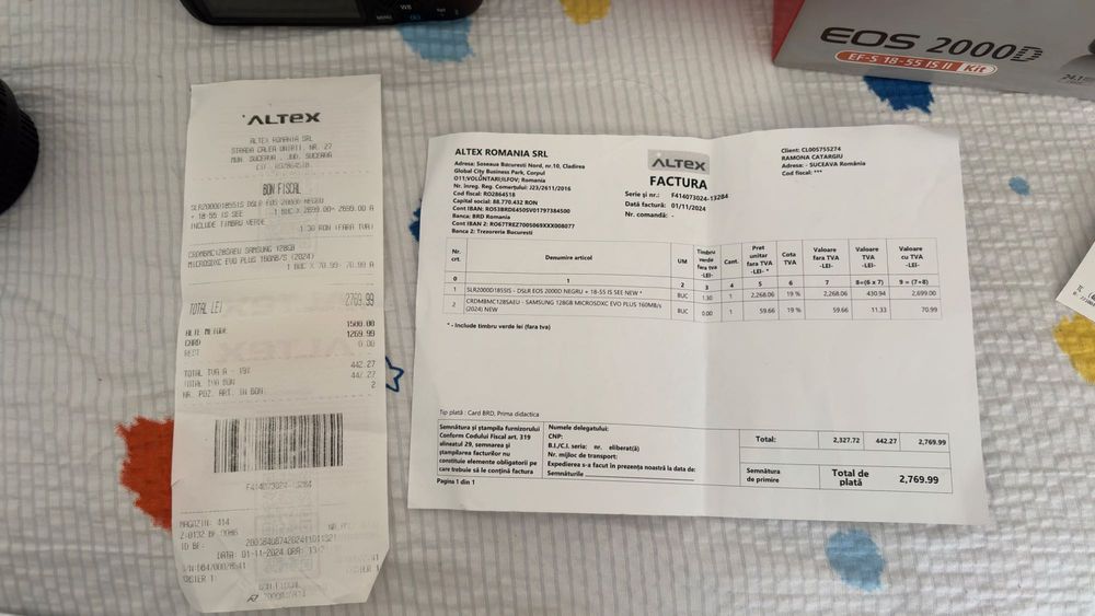 Vând kit Canon pentru începători + macro profesionist