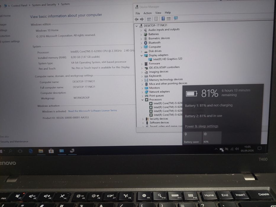 Laptop Lenovo Thinkpad L460