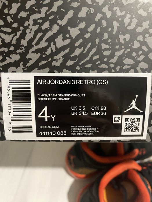 Adidasi Air Jordan 3 Retro,originali