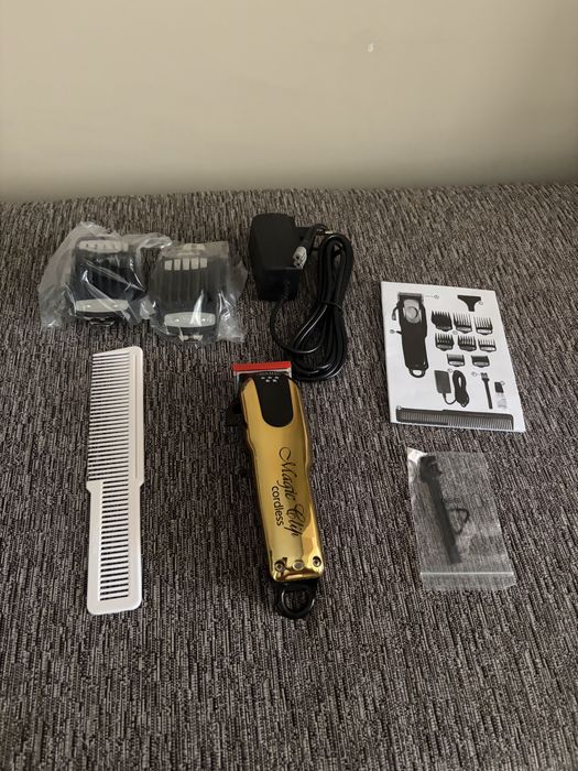WAHL MAGIC CLIP чисто нова машинка без забележка комплект пълен fade клипър