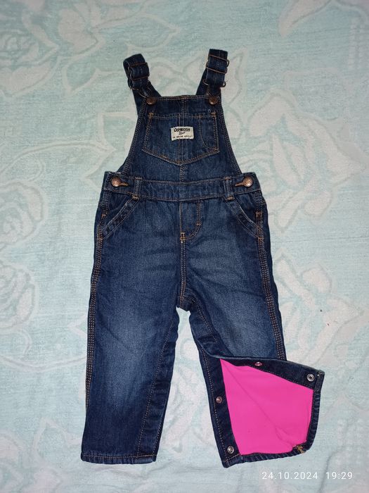 Комбинезон Oshkosh от 1 до 2.5 лет. Джинсы на 2-3 года.