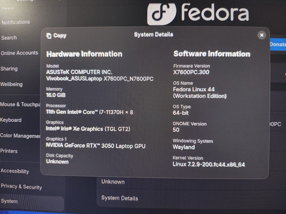 ASUS Vivobook Pro 16X | i7-11370H | RTX 3050 | 16GB | Fără Ecran