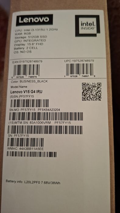 Rezervat..  laptop Lenovo v15 g4 iru i3 8gb ssd 512gb