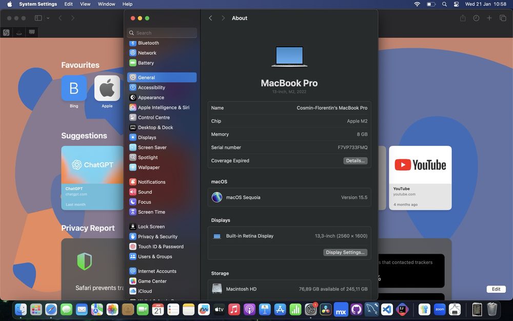 MacBook Pro M2 – stare excelentă