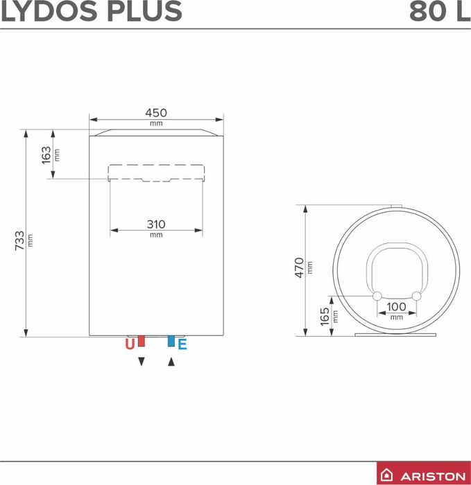Boiler Ariston Lydos Plus 80L - Nefolosit