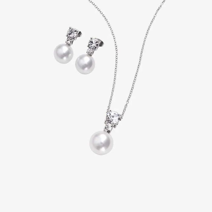 Комплект бижута с перли Winter’s Embrace.