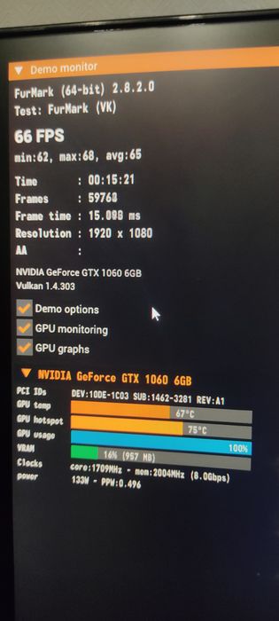 видеокарта GTX 1060 6gb