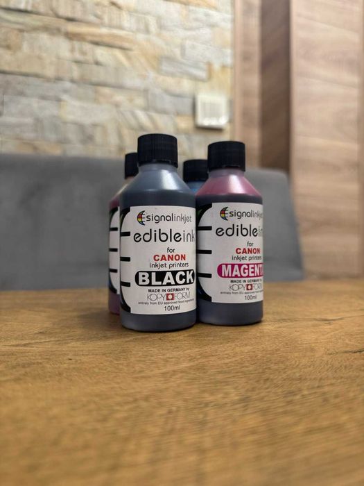 Ядливи Мастила, мастило за фондан  - КОМПЛЕКТ Цветове за принтер