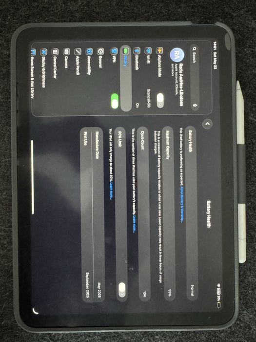 Ipad 11 (A16) 128 gb + husa logitech cu tastatura + Pen