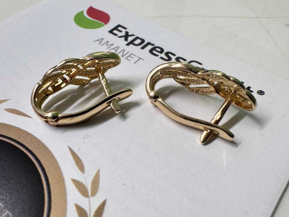 Cercei aur 14K 3.33g (B.60144.3 Tatarasi) Garantie 2 ani