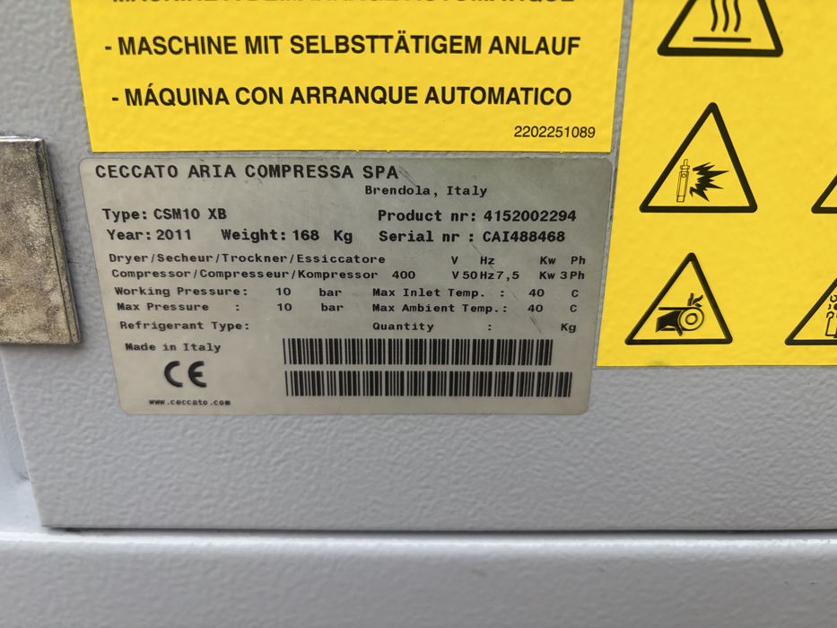 Винтов компресор Ceccato CSM 10 7.5kw 10bar