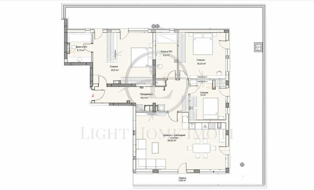 Продава се Тристаен апартамент в Пловдив, Беломорски - 178 кв.м за 637 €/кв.м - Снимка #12
