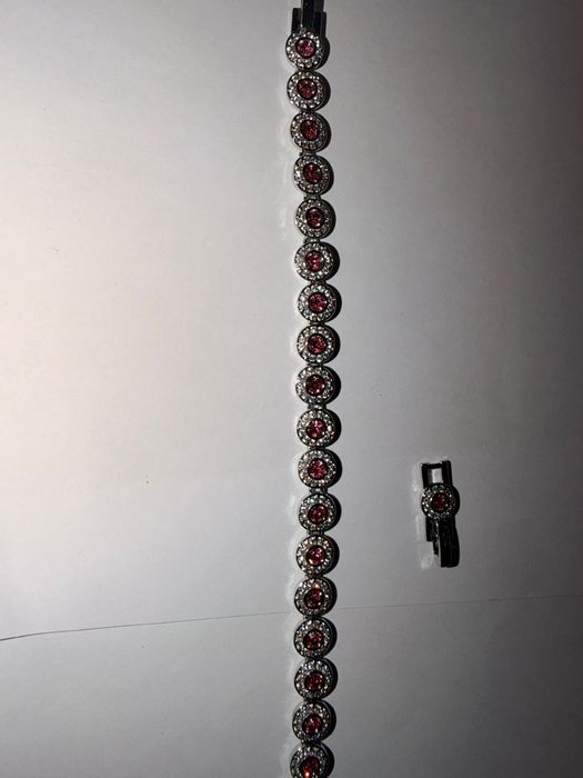 Brățară Swarowski, culoare roz