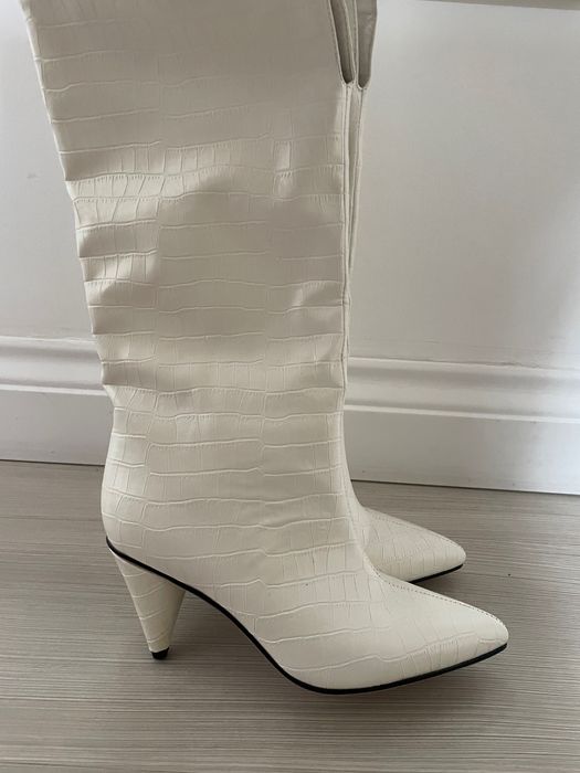 Cizme albe fashion