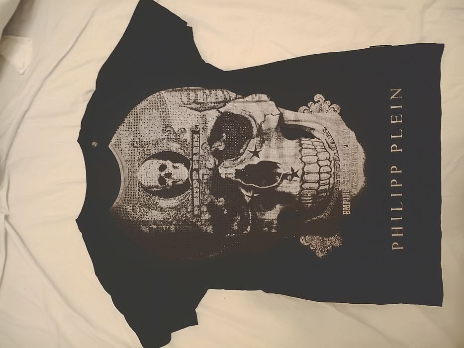 Tricou original Philipp Plein cu diamante