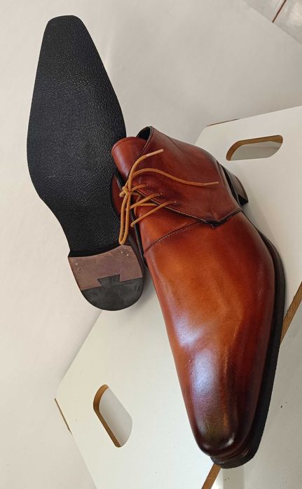 Ghete de lux 44 43.5 GREVE NOI lucrate manual piele natural