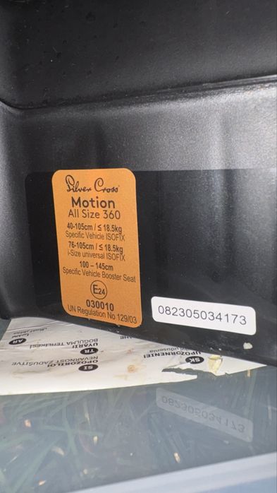 Scaun Auto Silver Cross Motion All Size 360 - Rotativ,0-12 ani