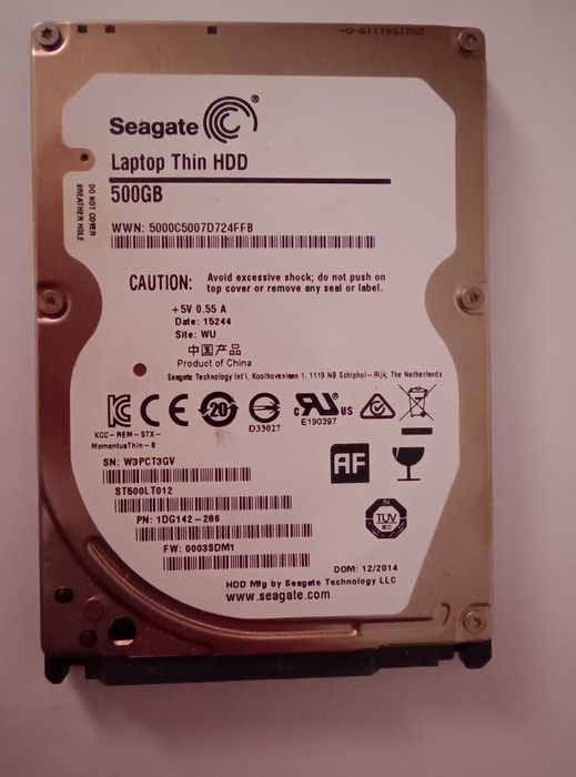 Hard disk laptop 500 GB Seagate Momentus Thin. Impecabil!