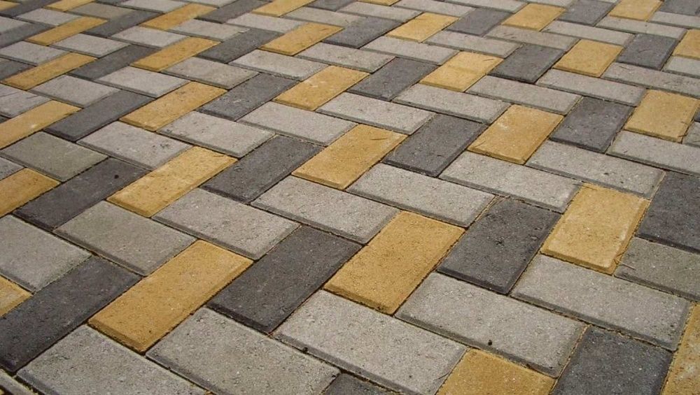 Брусчатка прямоугольная серая 5,6,7