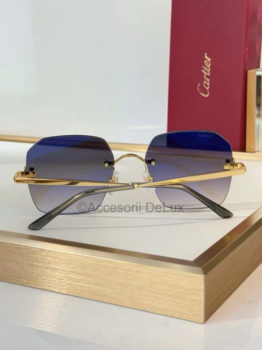 Ochelari de Soare Cartier CT0591S Full Box [Verificare Colet] Grey Gradient