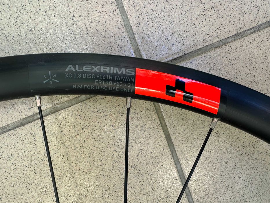 Предна Gravel/шосейна капла 12x100 TA, Alexrims XC 0.8 Disc 6061H, 622x21, 28H
