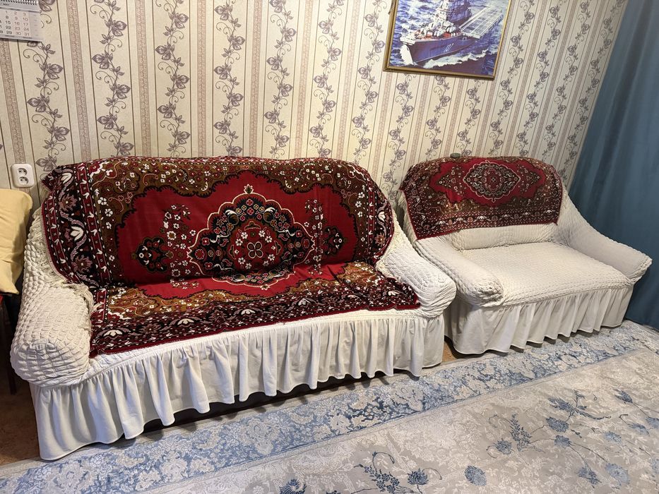 Диван + кресла (3 в 1, раскладные)