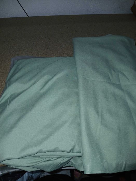 Set lenjerie pat Omela, 200x200 cm, microfibra moale, 3 piese, verde