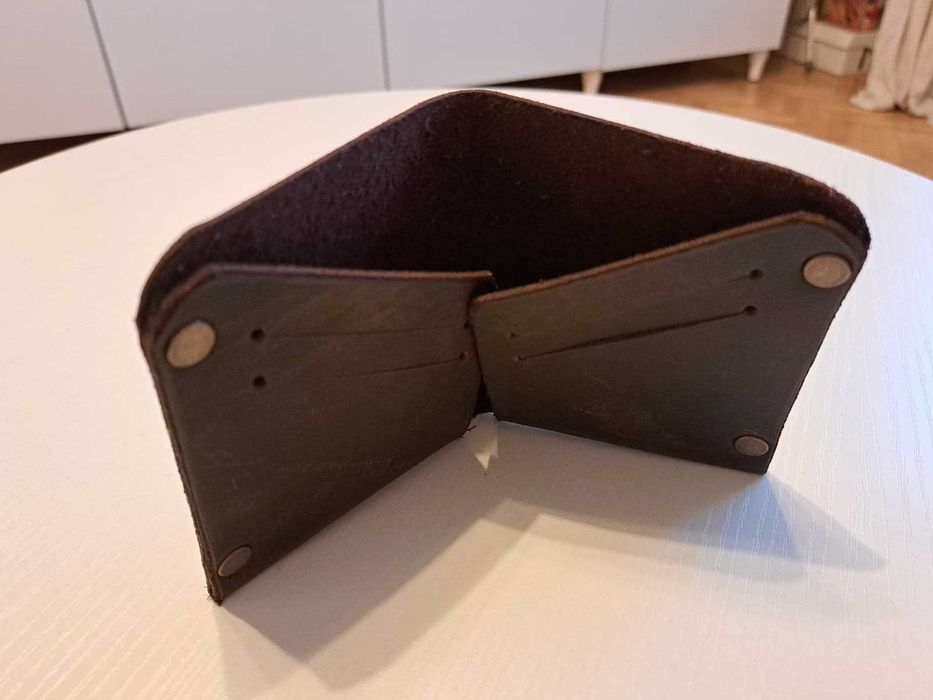 Portofel piele handmade , nou