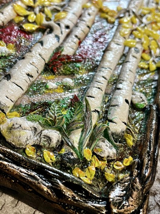 3D Горска брезова картина