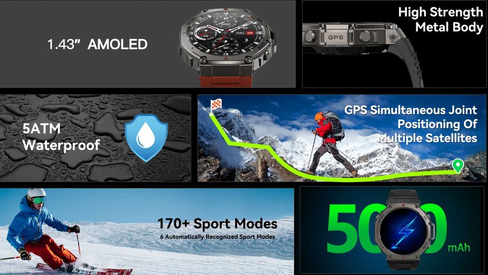 DM58 GPS смарт часы