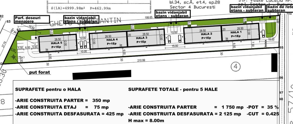 Proiect industrial 5 hale - autorizatie valabila