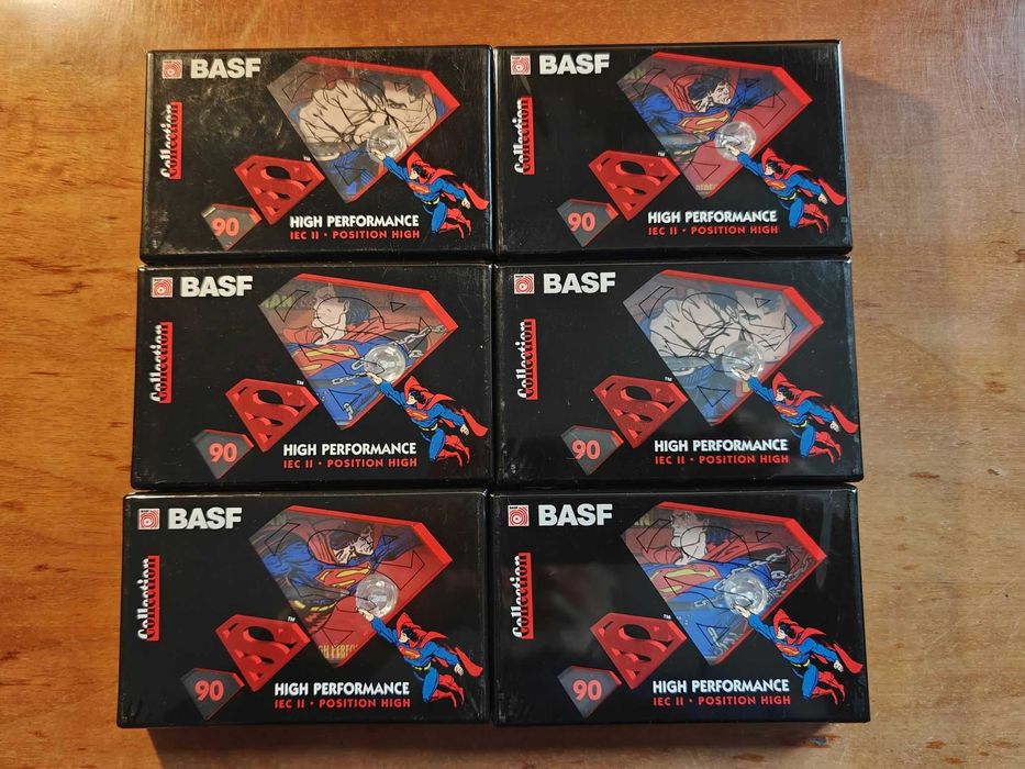 Casete audio BASF Superman C90 II