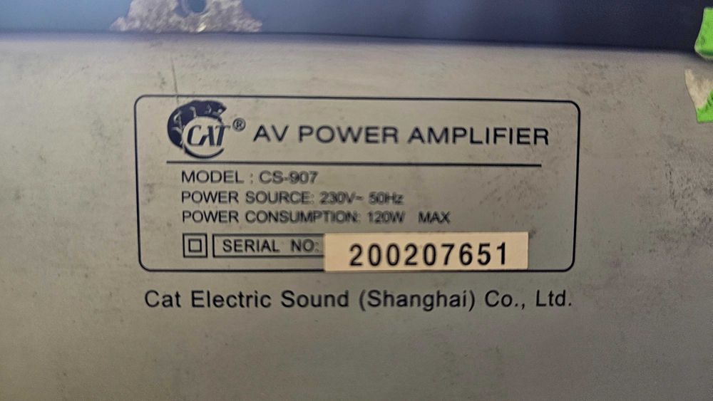 Amplificator CAT CS907 Sony Compact Disc
