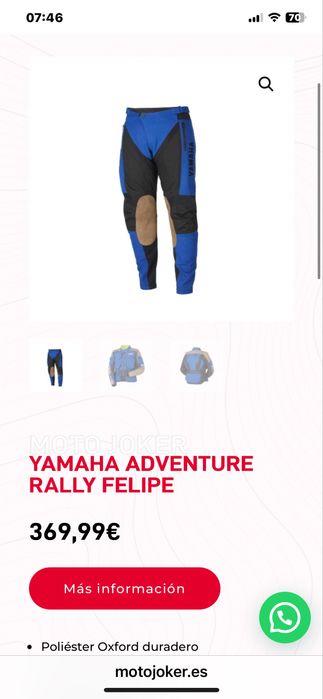 Pantaloni Yamaha Rally Adventure Felipe