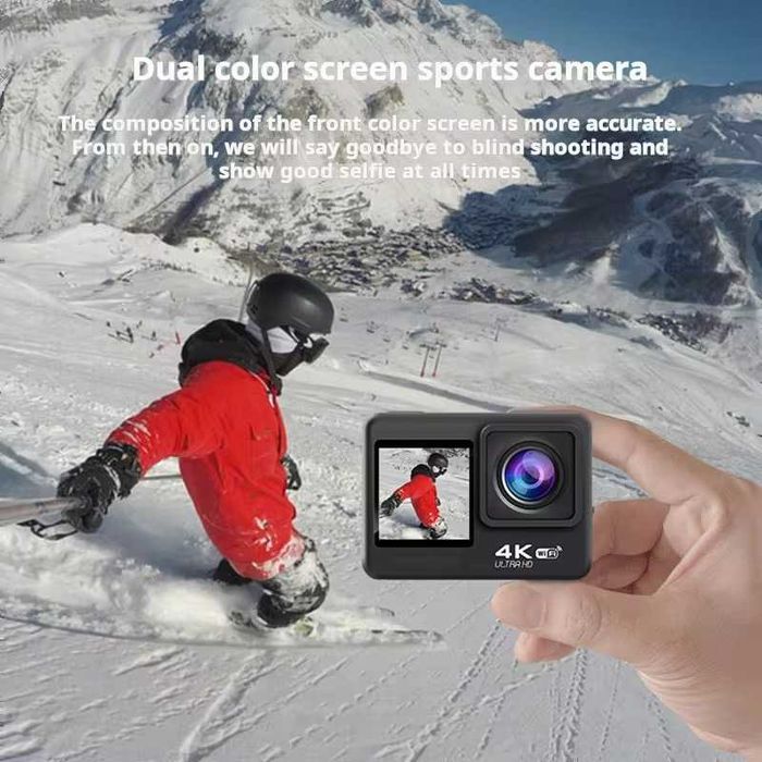 Экшн-камера C1 с двумя экранами