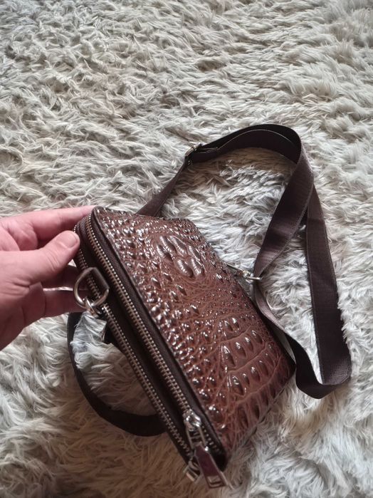 Мужская сумка крокодил